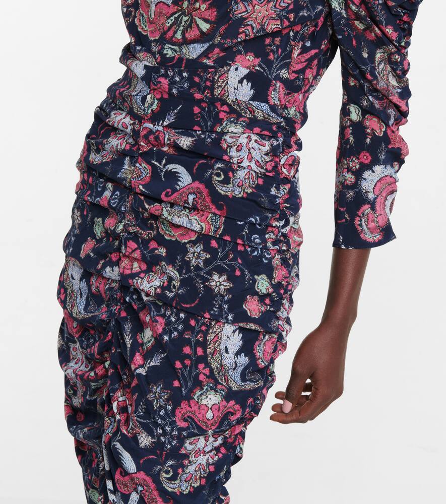 Isabel Marant Celina floral stretch-silk minidress