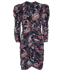 Isabel Marant Celina floral stretch-silk minidress