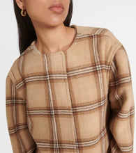Isabel Marant Checked wool blend coat