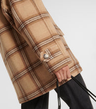 Isabel Marant Checked wool blend coat