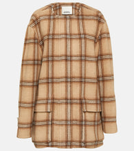 Isabel Marant Checked wool blend coat - Isabel Marant 格纹羊毛混纺大衣