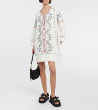 Isabel Marant Chemsi embroidered cotton minidress