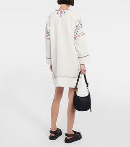 Isabel Marant Chemsi embroidered cotton minidress