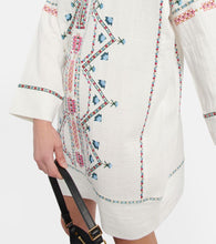 Isabel Marant Chemsi embroidered cotton minidress