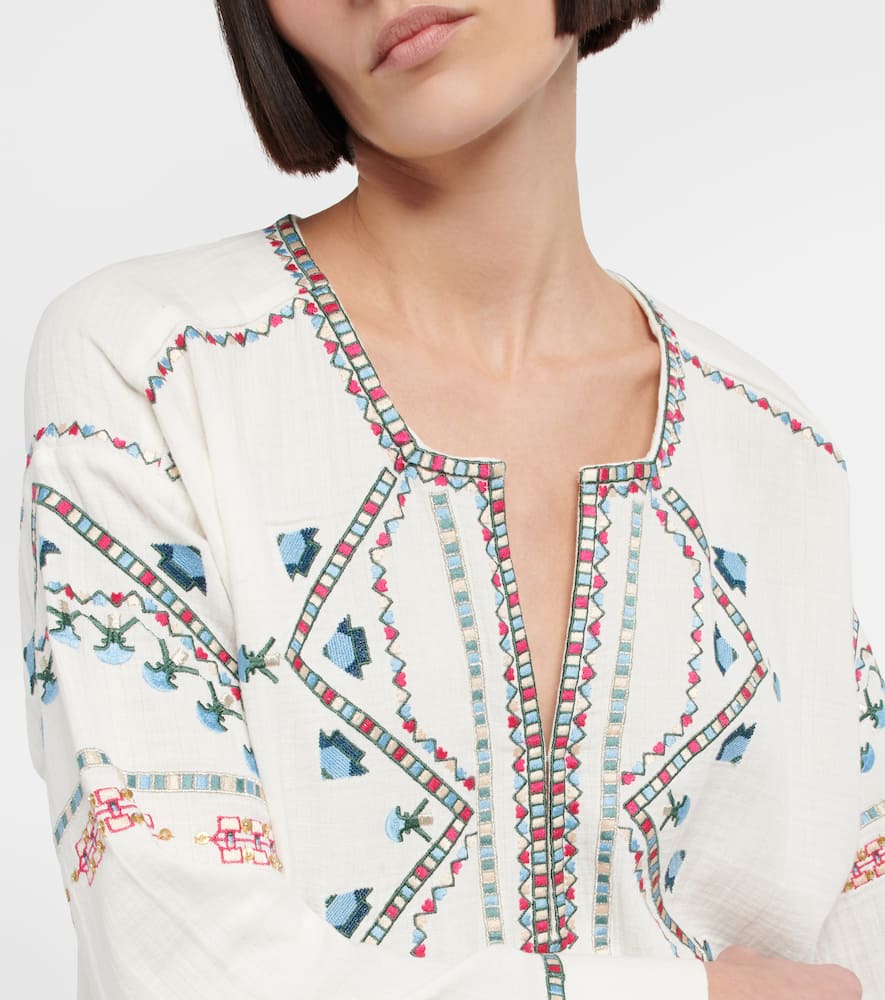 Isabel Marant Chemsi embroidered cotton minidress