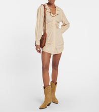 Isabel Marant Coral checked cotton and silk minidress
