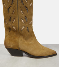 Isabel Marant Denvee suede knee-high cowboy boots