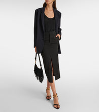 Isabel Marant Dixina linen-blend midi skirt