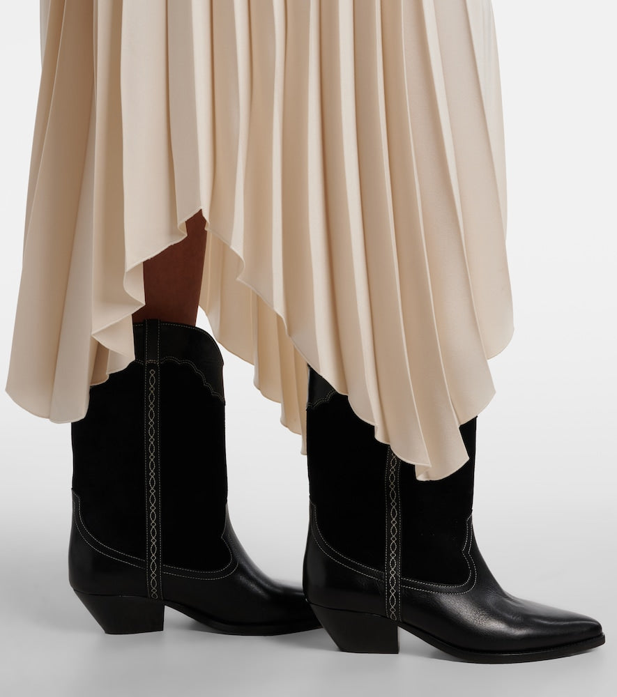 Isabel Marant Duerte 40 leather and suede cowboy boots
