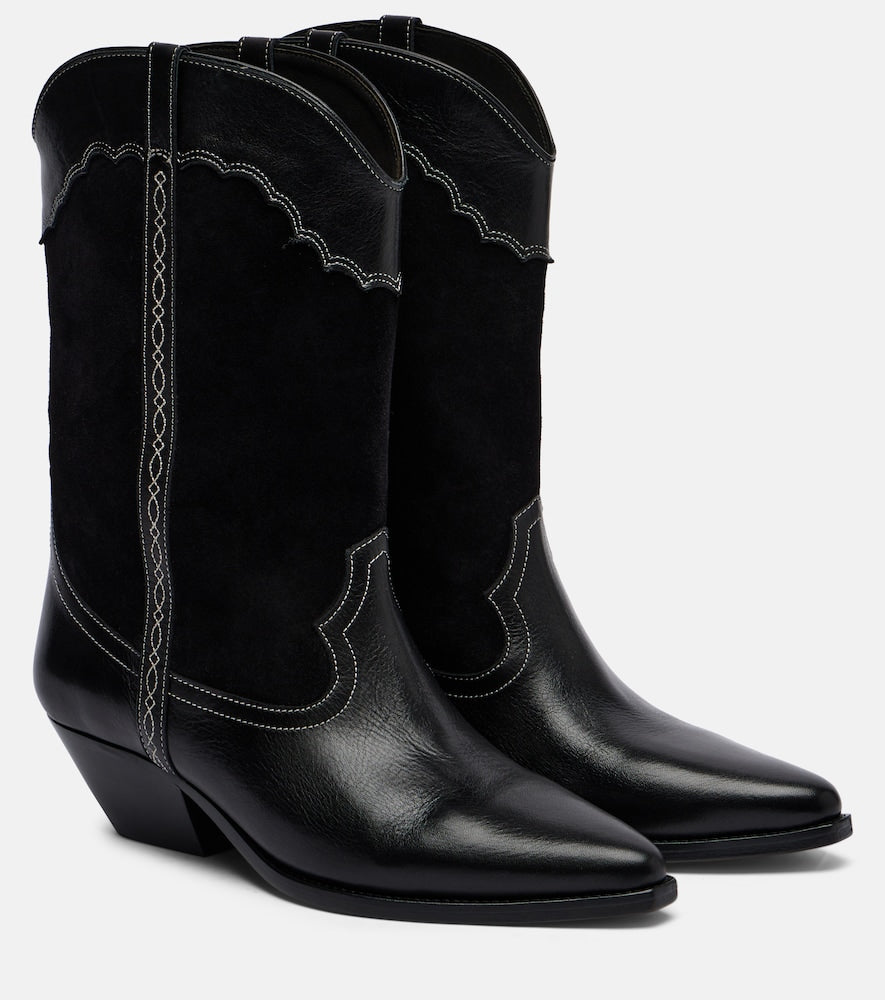 Isabel Marant Duerte 40 leather and suede cowboy boots
