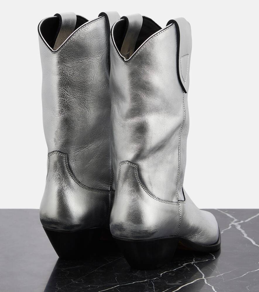 Isabel Marant Duerto metallic leather cowboy boots