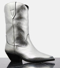 Isabel Marant Duerto metallic leather cowboy boots