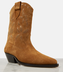 Isabel Marant Duerto studded suede cowboy boots