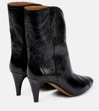 Isabel Marant Dytho crinkled leather ankle boots