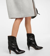 Isabel Marant Dytho crinkled leather ankle boots