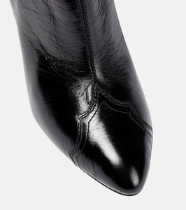 Isabel Marant Dytho crinkled leather ankle boots