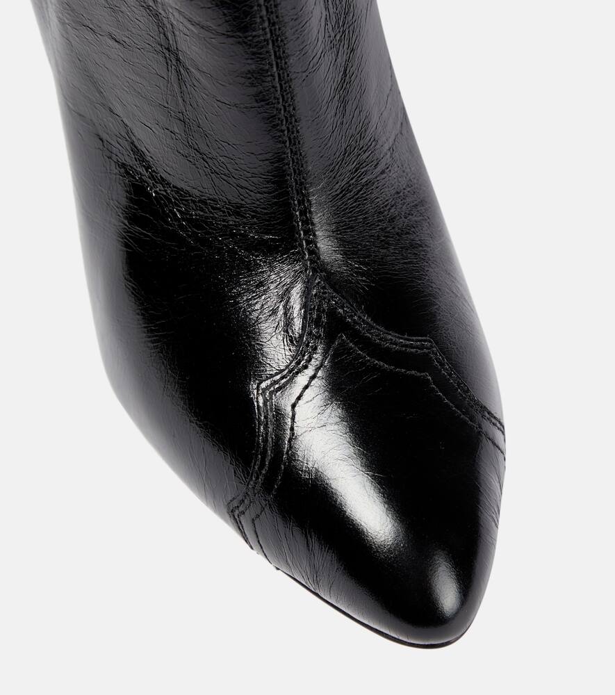 Isabel Marant Dytho crinkled leather ankle boots