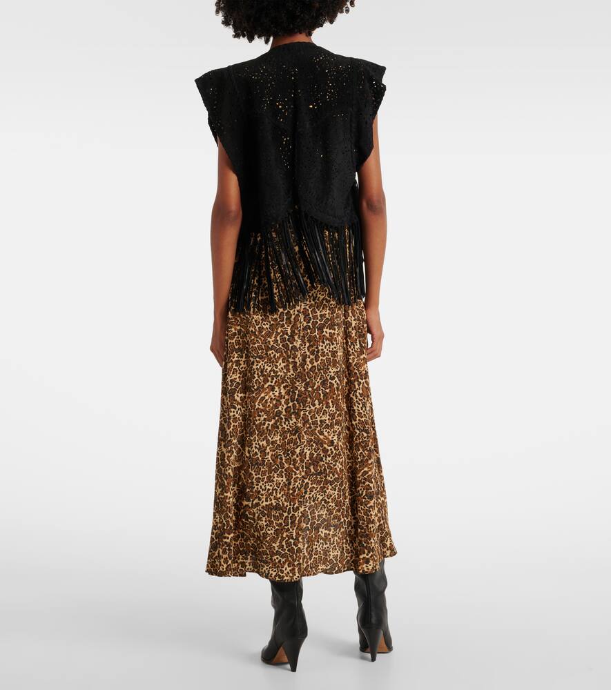 Isabel Marant Edita fringed leather vest