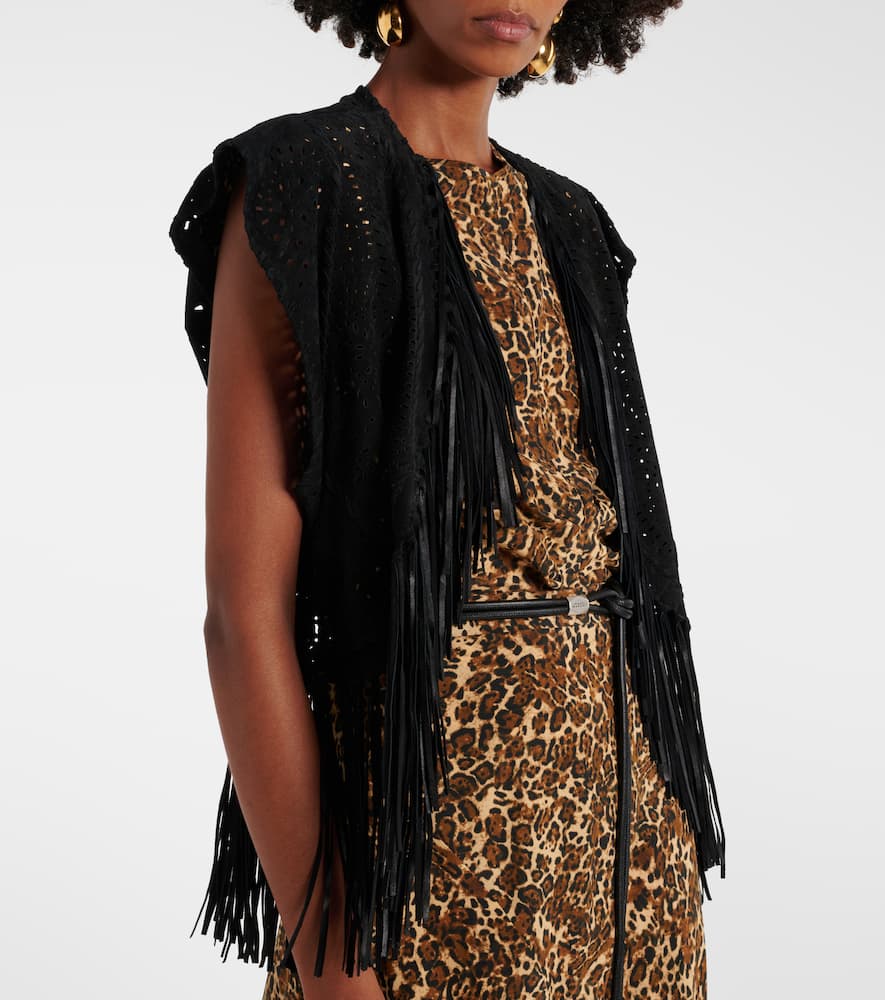 Isabel Marant Edita fringed leather vest