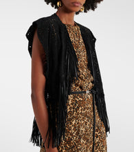 Isabel Marant Edita fringed leather vest