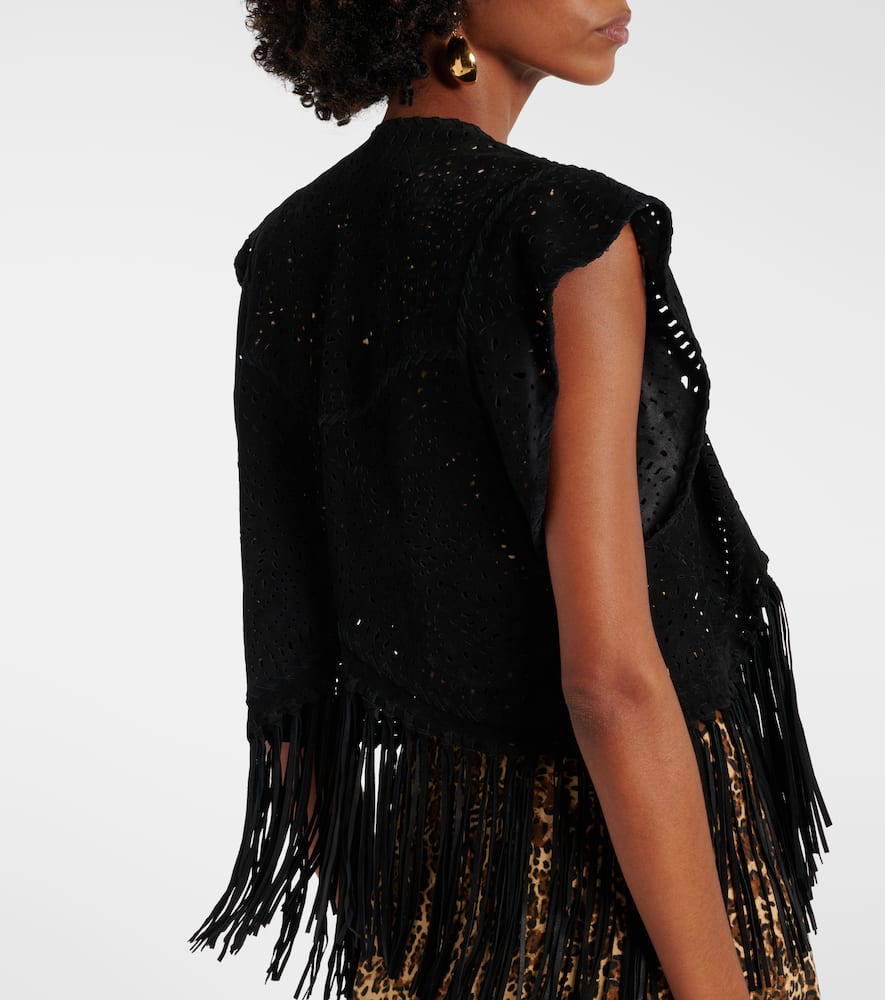 Isabel Marant Edita fringed leather vest