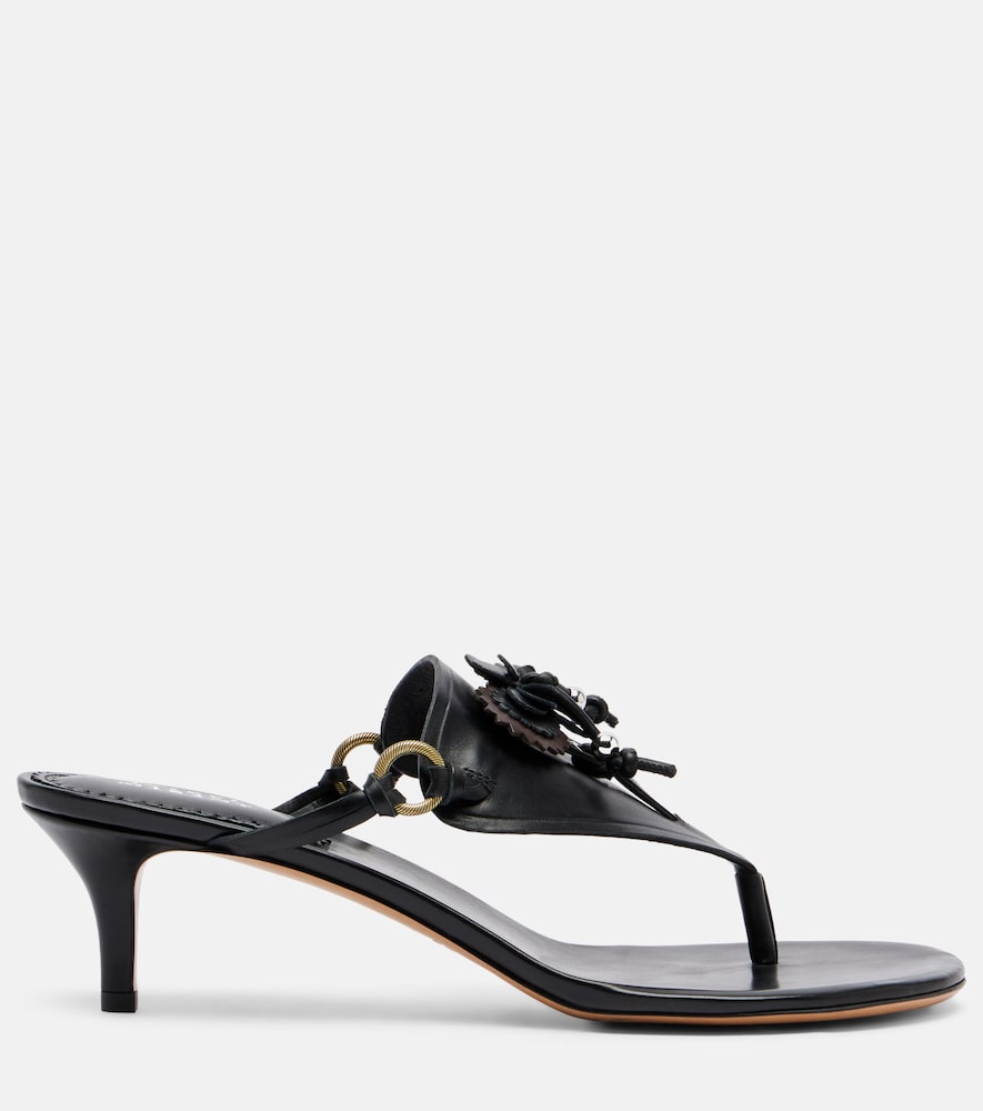 Isabel Marant Ekyne embellished leather thong sandals
