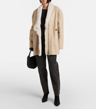 Isabel Marant Elanore shearling-trimmed leather coat