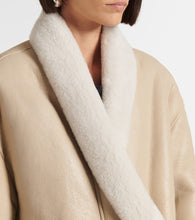 Isabel Marant Elanore shearling-trimmed leather coat