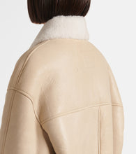 Isabel Marant Elanore shearling-trimmed leather coat