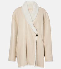 Isabel Marant Elanore shearling-trimmed leather coat - Isabel Marant Elanore 羊毛饰边皮大衣