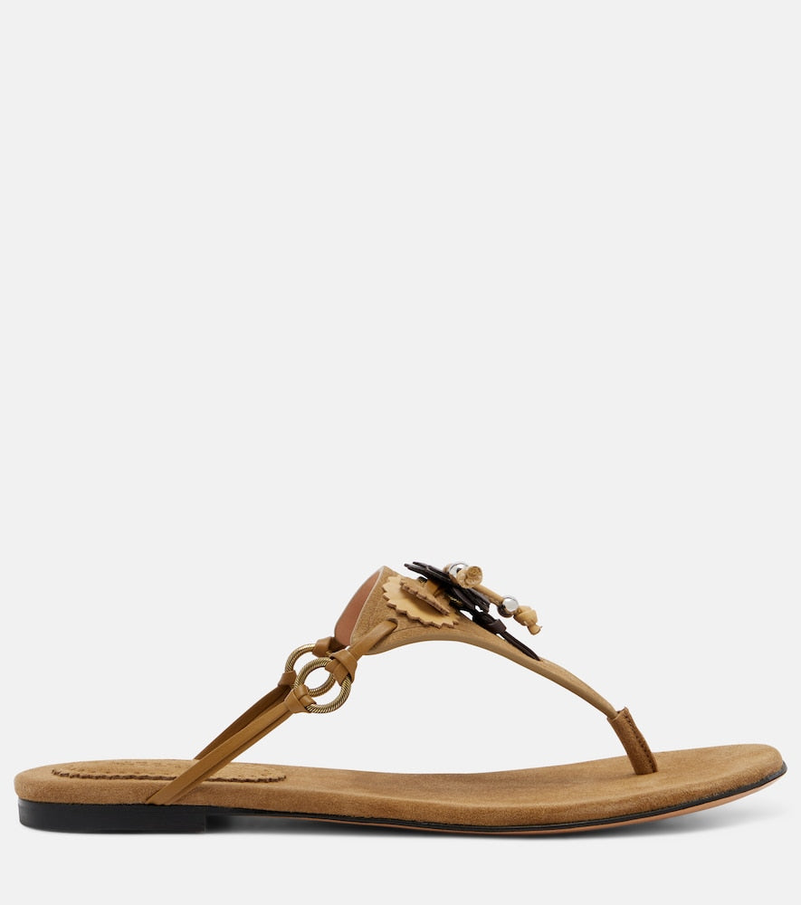 Isabel Marant Elato suede thong sandals