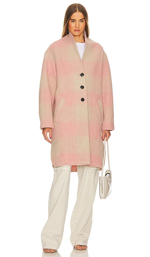 Isabel Marant Etoile Gabriel Coat in Pink