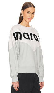 Isabel Marant Etoile Houston Sweatshirt in Light Grey,Royal