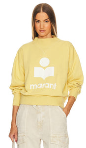 Isabel Marant Etoile Moby Sweatshirt in Yellow - Isabel Marant Etoile Sweat Moby en jaune - Isabel Marant Etoile Moby 黄色运动衫 - Isabel Marant Etoile Moby Sweatshirt in Gelb - Isabel Marant Etoile 모비 스웨트셔츠 옐로우 색상 - Felpa Isabel Marant Etoile Moby in giallo