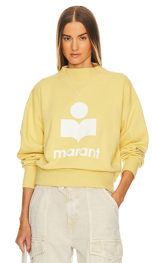 Isabel Marant Etoile Moby Sweatshirt in Yellow - Isabel Marant Etoile Sweat Moby en jaune - Isabel Marant Etoile Moby 黄色运动衫 - Isabel Marant Etoile Moby Sweatshirt in Gelb - Isabel Marant Etoile 모비 스웨트셔츠 옐로우 색상 - Felpa Isabel Marant Etoile Moby in giallo