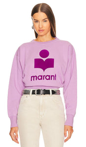 Isabel Marant Etoile Mobyli Sweatshirt in Purple - Isabel Marant Etoile Sweat Mobyli en Violet - Isabel Marant Etoile Mobyli 紫色运动衫 - Isabel Marant Etoile Mobyli Sweatshirt in Lila - Isabel Marant Etoile Mobyli 스웨트셔츠 색상은 퍼플 색상입니다. - Felpa Isabel Marant Etoile Mobyli in viola