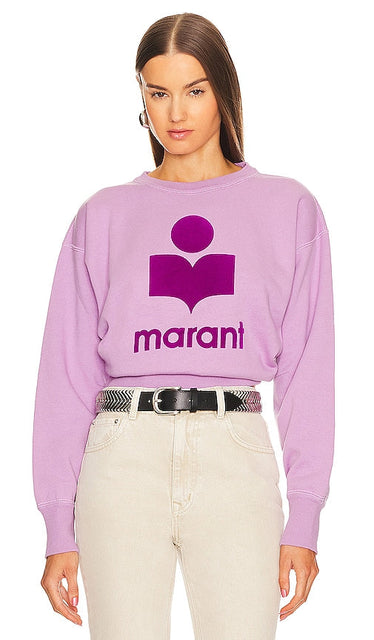 Isabel Marant Etoile Mobyli Sweatshirt in Purple - Isabel Marant Etoile Sweat Mobyli en Violet - Isabel Marant Etoile Mobyli 紫色运动衫 - Isabel Marant Etoile Mobyli Sweatshirt in Lila - Isabel Marant Etoile Mobyli 스웨트셔츠 색상은 퍼플 색상입니다. - Felpa Isabel Marant Etoile Mobyli in viola