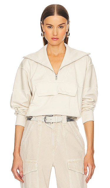 Isabel Marant Etoile Phenix Sweatshirt in Cream - Isabel Marant Etoile Sweat Phenix en Crème - Isabel Marant Etoile Phoenix 奶油色套头衫 - Isabel Marant Etoile Phenix Sweatshirt in Creme - Isabel Marant Etoile Phoenix 스웨트셔츠 색상 - Felpa Isabel Marant Etoile Phenix color crema