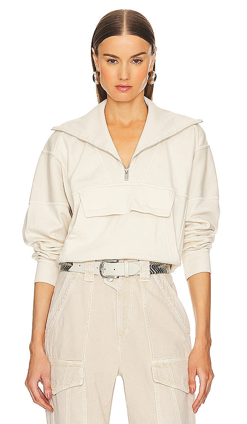 Isabel Marant Etoile Phenix Sweatshirt in Cream - Isabel Marant Etoile Sweat Phenix en Crème - Isabel Marant Etoile Phoenix 奶油色套头衫 - Isabel Marant Etoile Phenix Sweatshirt in Creme - Isabel Marant Etoile Phoenix 스웨트셔츠 색상 - Felpa Isabel Marant Etoile Phenix color crema