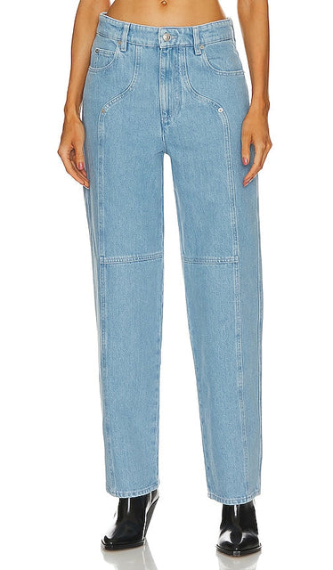 Isabel Marant Etoile Valeria Jean in Blue - Isabel Marant Etoile Jean Valeria en bleu - 伊莎贝尔·玛兰 (Isabel Marant) 蓝色礼服 Etoile Valeria Jean - Isabel Marant Etoile Valeria Jeans in Blau - Isabel Marant Etoile 발레리아 블루 진 - Isabel Marant Etoile Valeria Jean in blu