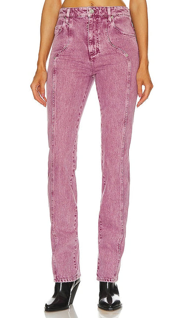 Isabel Marant Etoile Vonny Jean in Pink - Isabel Marant Etoile Jean Vonny en rose - 伊莎贝尔·玛兰 (Isabel Marant) 粉红 Etoile Vonny Jean - Isabel Marant Etoile Vonny Jeans in Rosa - Isabel Marant Etoile 핑크 보니 진 - Isabel Marant Etoile Vonny Jean in rosa