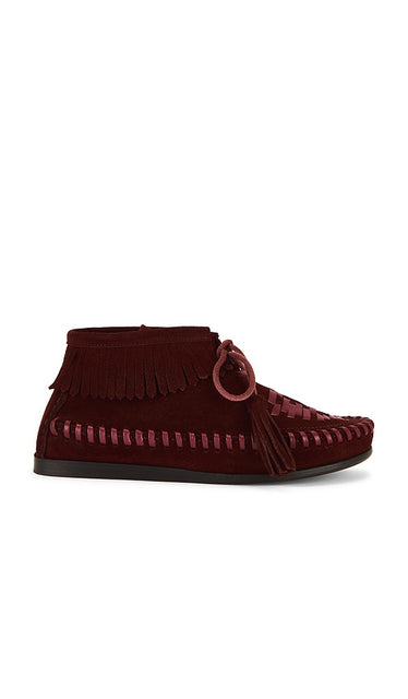 Isabel Marant Felsa Shoe in Burgundy | Burgundy Ankle Boots for Women