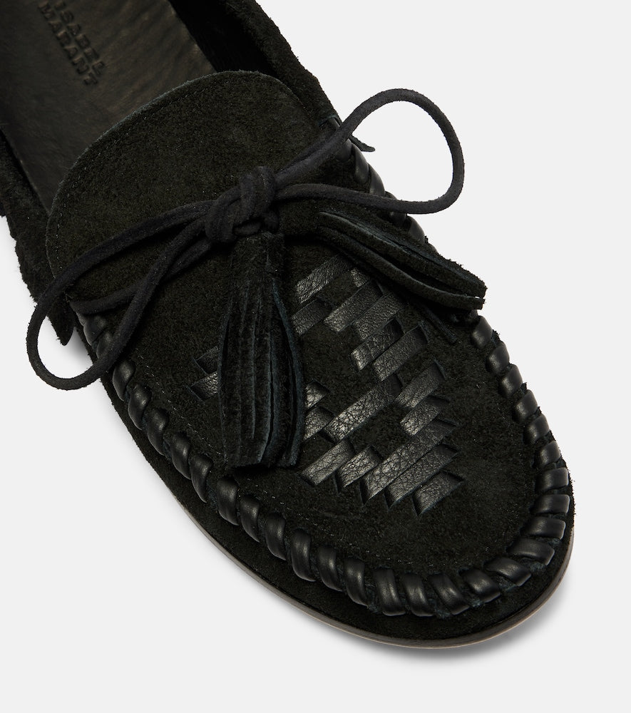 Isabel Marant Fitza fringed suede moccasins