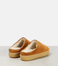 Isabel Marant Fozee shearling-lined suede slippers