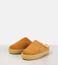 Isabel Marant Fozee shearling-lined suede slippers