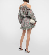 Isabel Marant Gabinia printed cotton and silk minidress