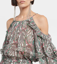 Isabel Marant Gabinia printed cotton and silk minidress