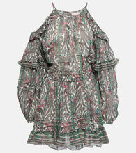 Isabel Marant Gabinia printed cotton and silk minidress