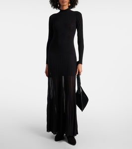 Isabel Marant Gisole pointelle turtleneck maxi dress