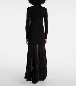 Isabel Marant Gisole pointelle turtleneck maxi dress